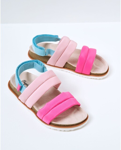 Sandalias de niña multicolor con detalles acolchados · Pepe Jeans · El  Corte Inglés