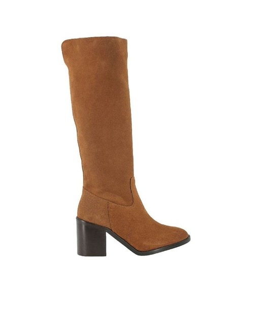 Botas de mujer altas de ante en marrón · BLOGGER · El Corte Inglés