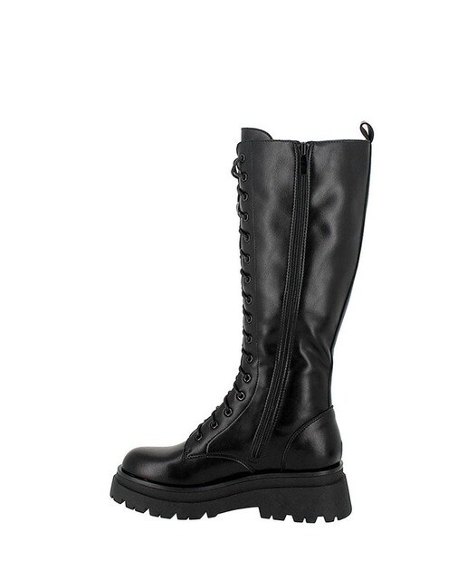 Botas de mujer acordonadas altas en negro · BLOGGER · El Corte Inglés