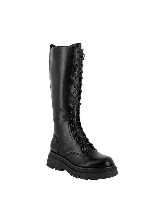 Botas de mujer acordonadas altas en negro · BLOGGER · El Corte Inglés