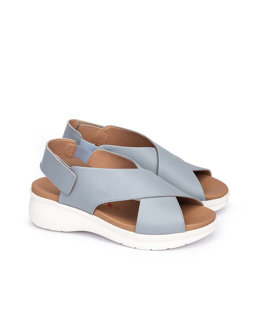 Sandalias planas de mujer de piel color azul · Weekend by Pedro Miralles · El  Corte Inglés