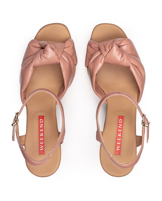 Sandalias de tacón de mujer de piel color rosa · Weekend by Pedro Miralles  · El Corte Inglés