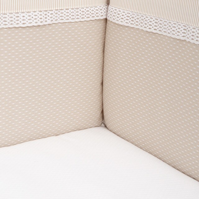 Juego textil de 2 piezas para cuna (60x120): (edredón+protector) Bimbiclass  Venecia en blanco y beige · El Corte Inglés