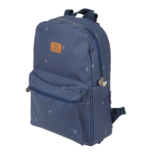 Mochila con cambiador (30x34x13) Bimbipirulos Natural Azul · El Corte Inglés