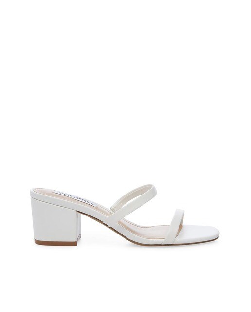 sandalias blancas tacon