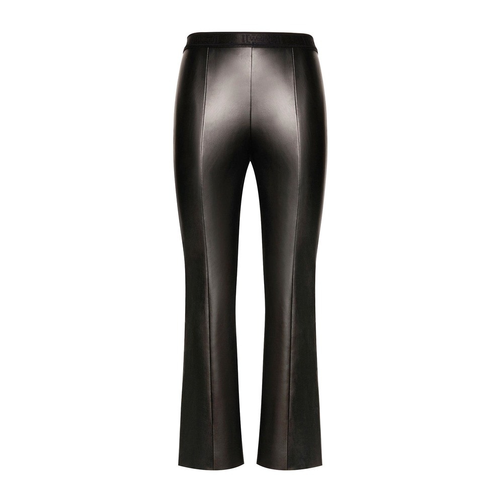 Imagen 3 de Leggins de mujer acampanados de cuero vegano - Wolford - Negro Negro