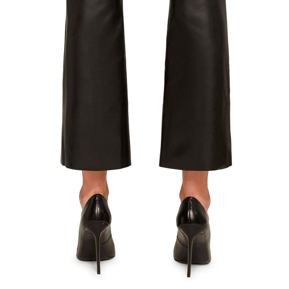 Imagen 5 de Leggins de mujer acampanados de cuero vegano - Wolford - Negro Negro