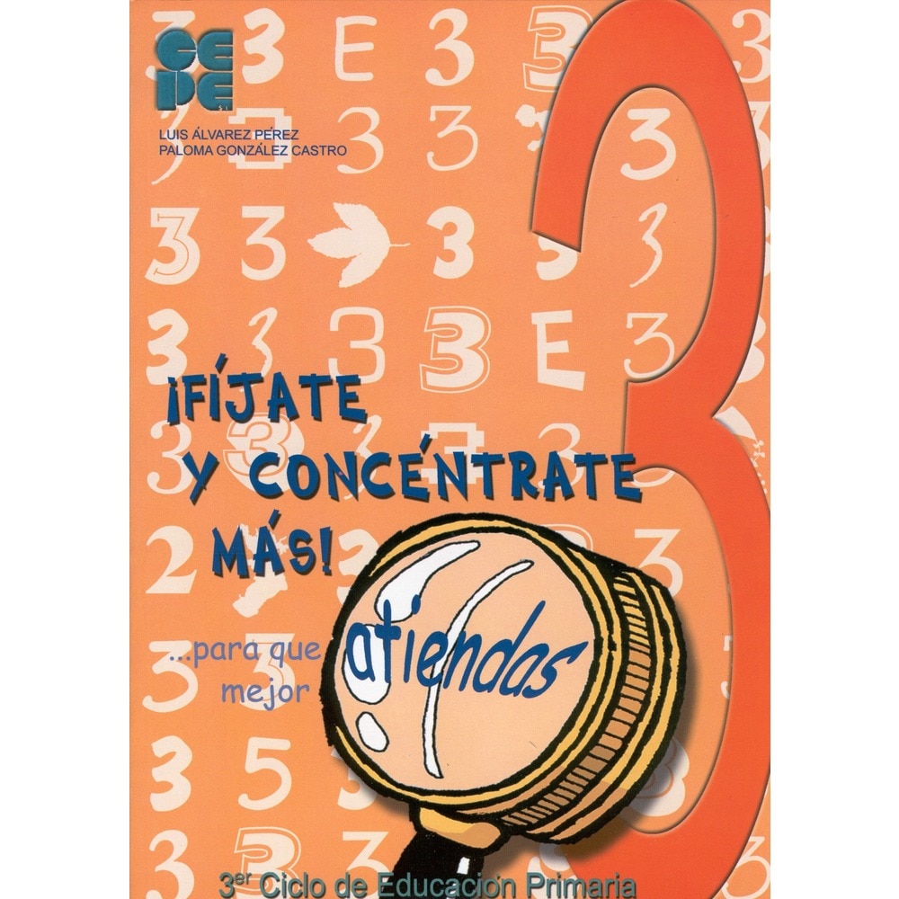 ¡Fíjate y Concéntrate Más! Cuaderno 3  (Tapa blanda) 1