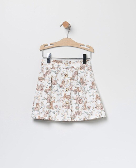 Conjunto de niña de blusa y falda en rosa con estampado floral · Coco Acqua  · El Corte Inglés