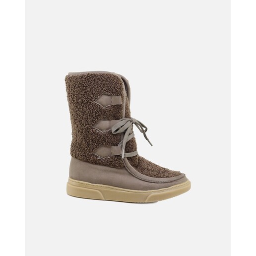 Imagen 0 de Botas de niña en nobuck color taupe