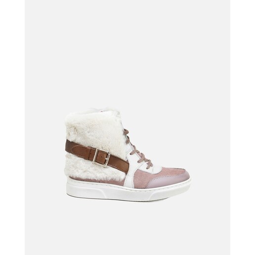Imagen 0 de Botas de niña en piel color rosa