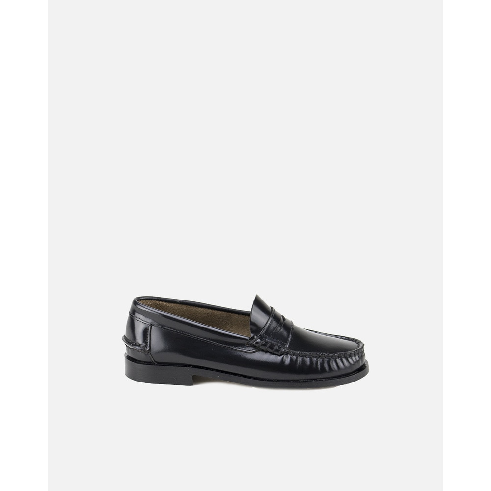 Imagen 0 de Mocasines castellanos de niños en piel color negro Negro