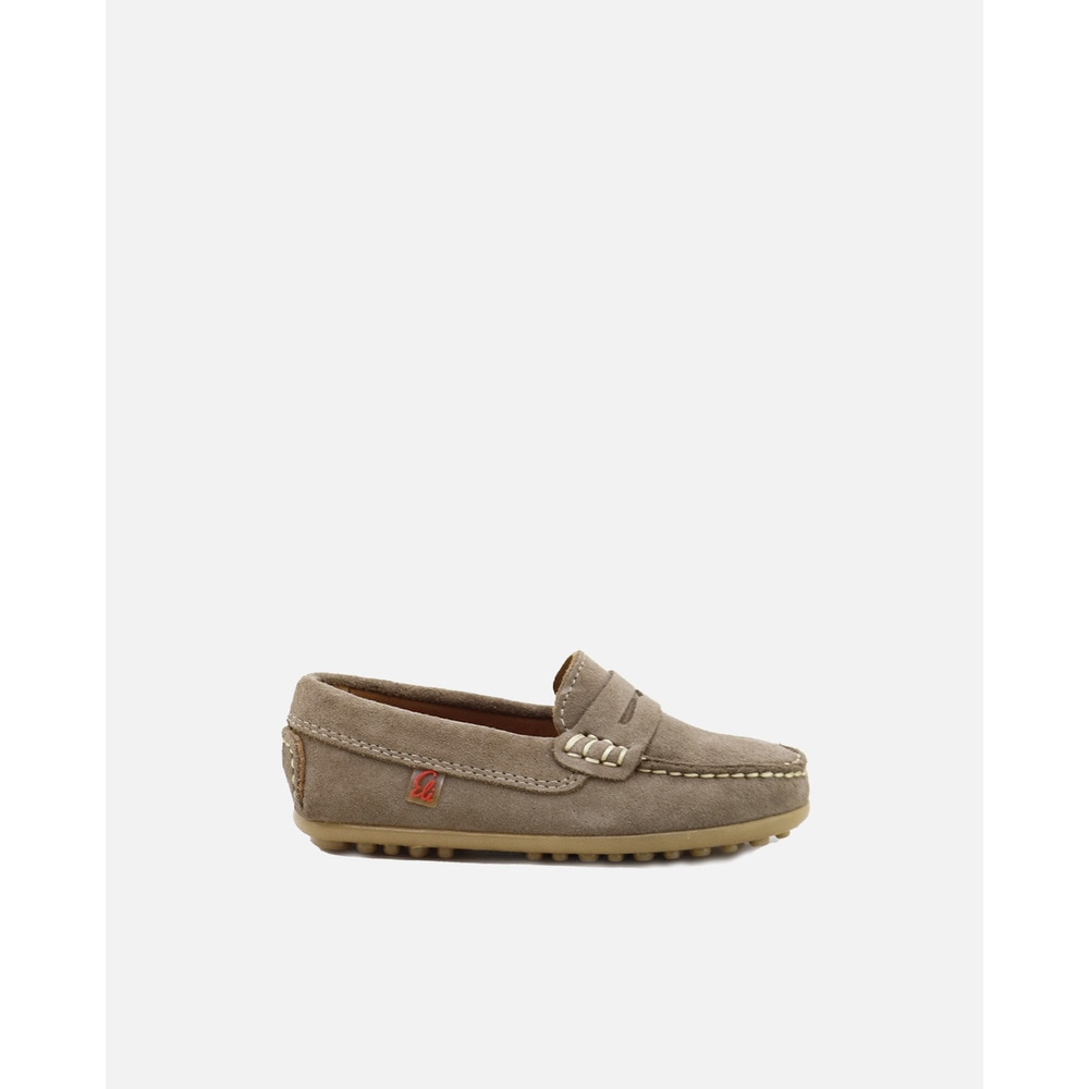 Imagen 0 de Mocasines de niños en piel color marrón Marrón