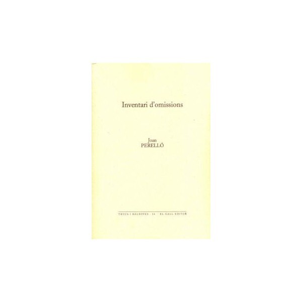 Inventari d'omissions(Tapa blanda) 1