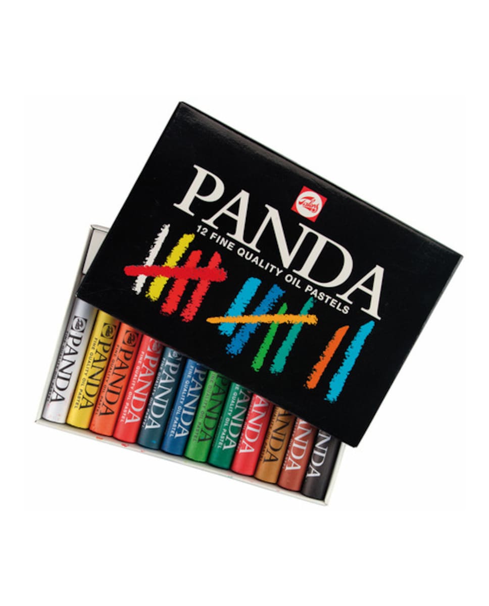 Conjunto de 12 Pastéis a óleo Panda Talens 1
