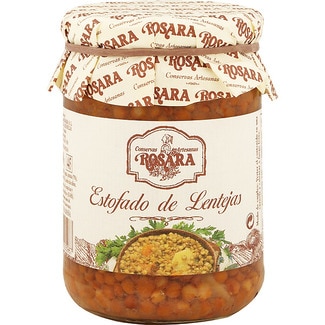 estofado de lentejas frasco 400 g - Rosara