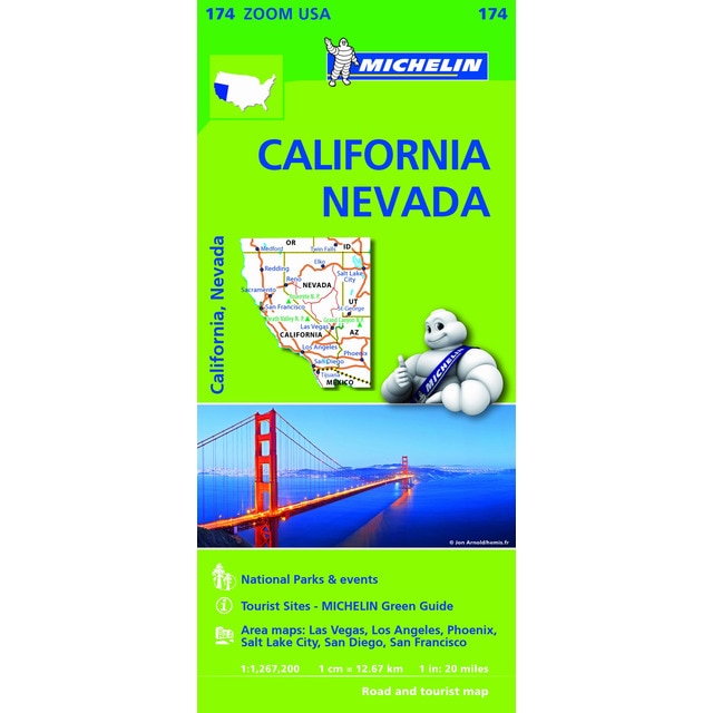 Imagem 0 de Mapa Zoom Usa California - Nevada