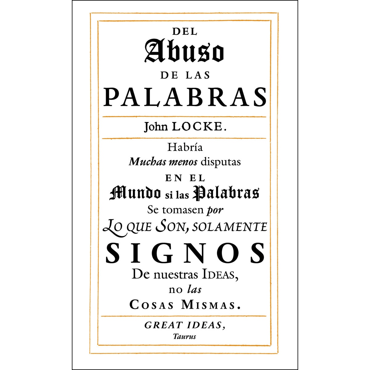 Imagem 0 de Del abuso de las palabras (Serie Great Ideas) (Capa mole)