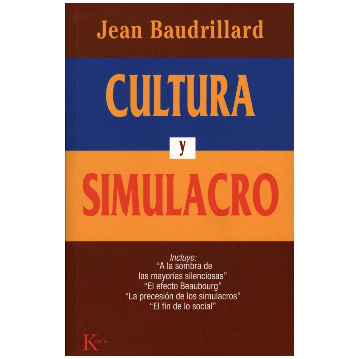 Imagem 0 de Cultura y simulacro(Tapa blanda)