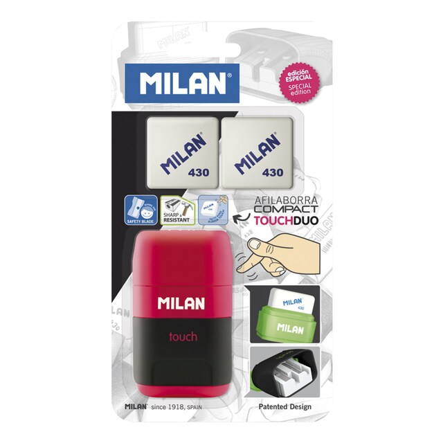 Imagen 0 de Blister afilaborra Compact Touch Milan + 4 Gomas 430