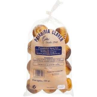 magdalenas 100% naturales 12 unidades bolsa 380 g - Claver