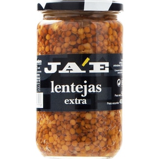 lentejas cocidas extra frasco 400 g neto escurrido - Ja'e