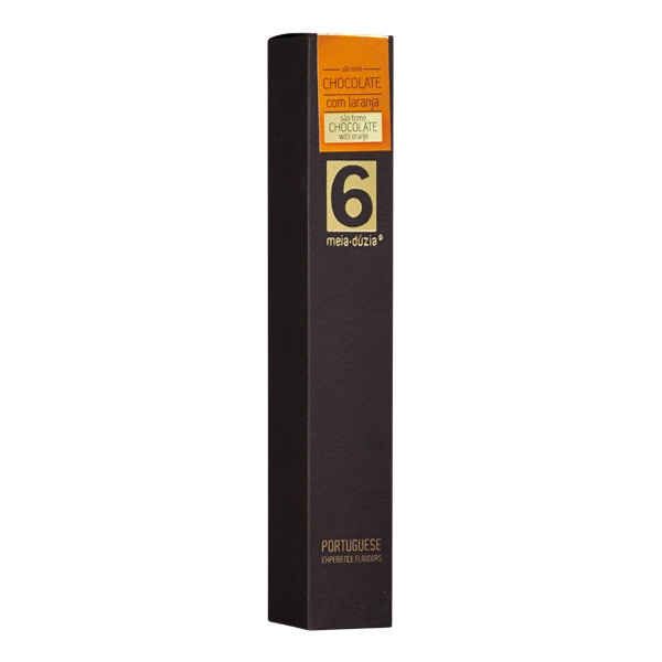Chocolate Preto São Tomé com Laranja frasco 75 g