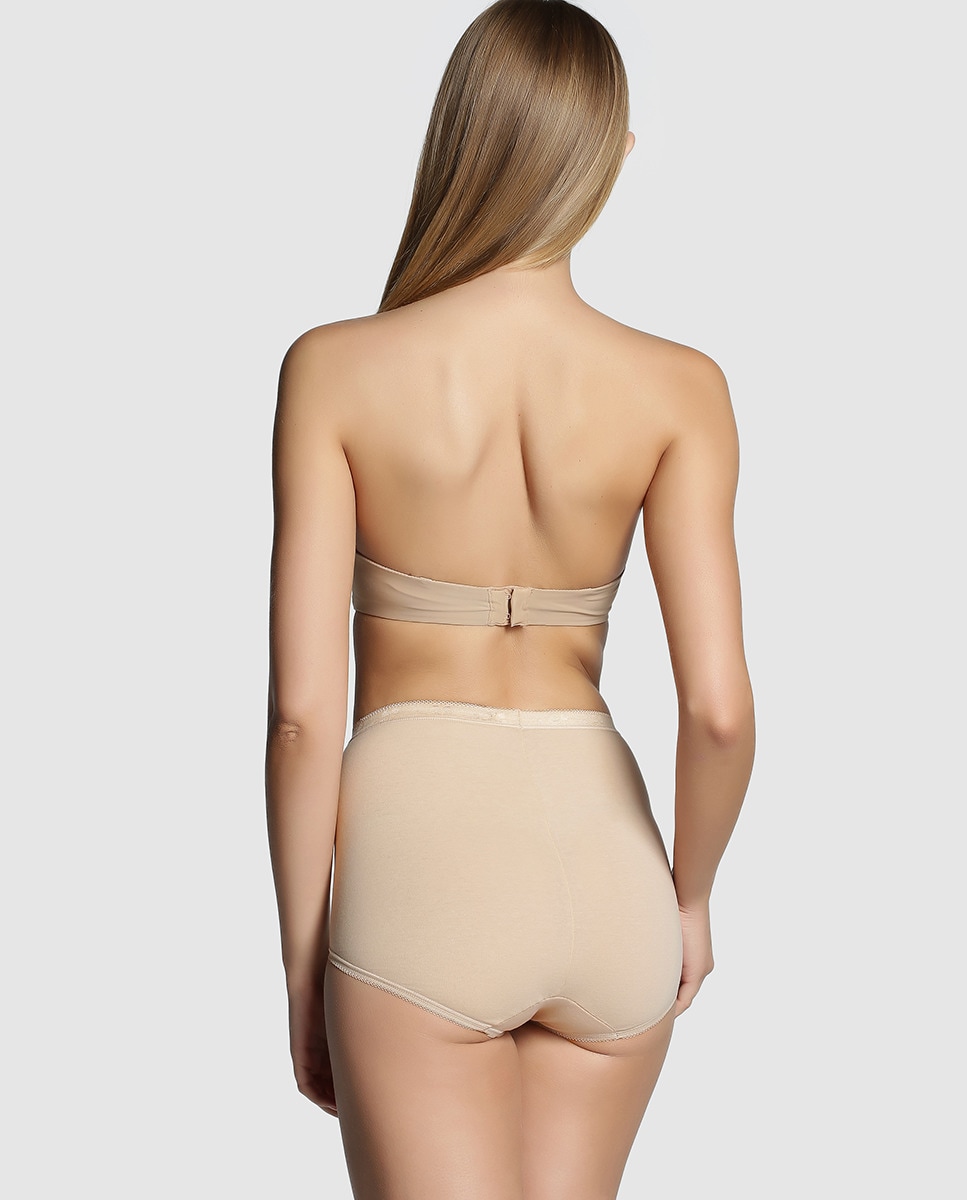 Cueca Cintura Subida Creme-3