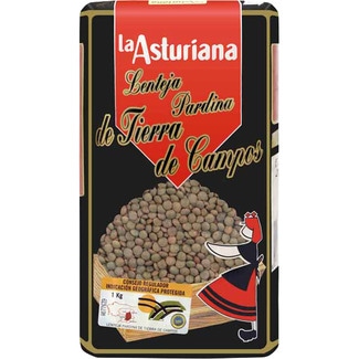 lenteja pardina IGP Tierra de Campos paquete 1 kg - La Asturiana