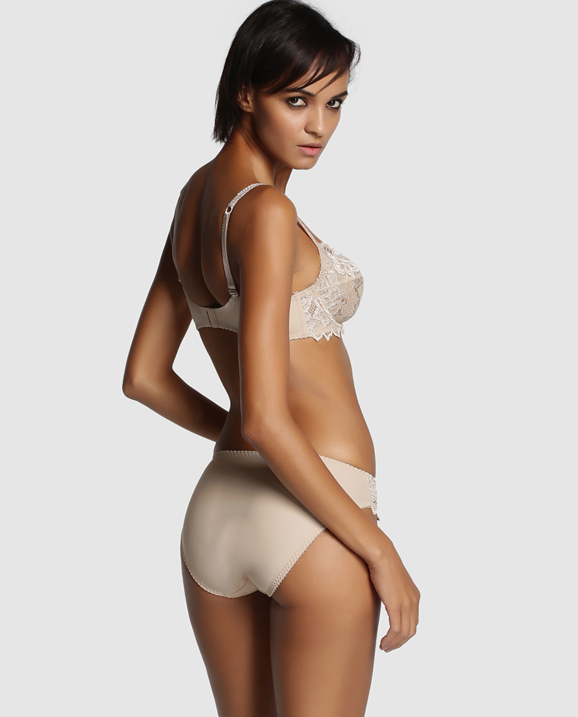 Cuecas pretas Sans Complexe Bege-2