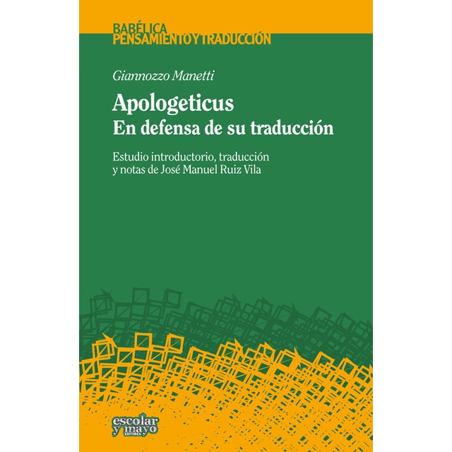 Apologeticus: En defensa de su traducción(Tapa blanda) 1