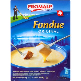queso suizo de vaca para fondue elaborado con leche pasteurizada envase 400 g - Fromalp