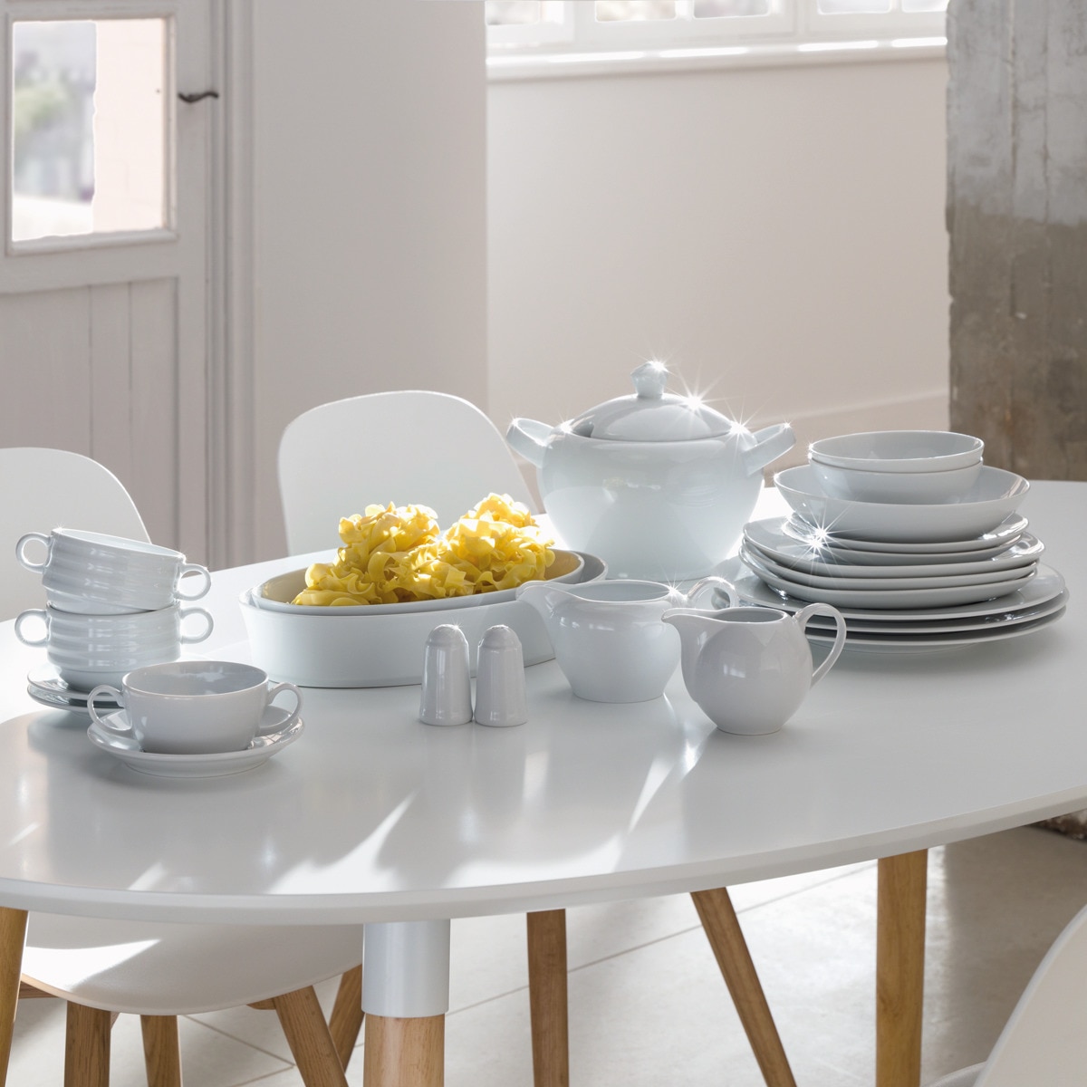 Saladeira redonda Universal El Corte Inglés Branco-2