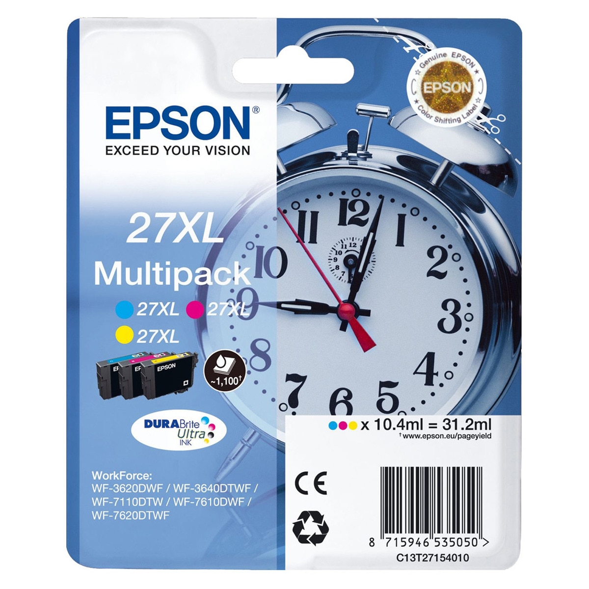 MultiPack Tintas originales Epson 27 XL (C13T27154020) 1