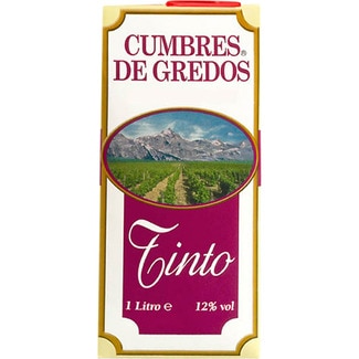vino tinto brik 1 l - Cumbre De Gredos