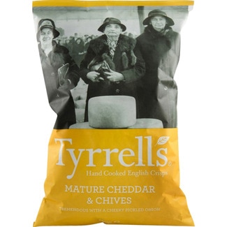 patatas fritas con queso y cebolla bolsa 150 g - Tyrrell's