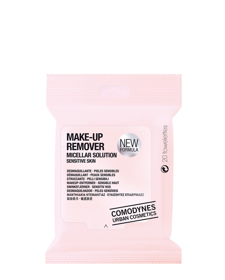 Toallitas Make-Up Remover Micellar Solution piel sensible Comodynes 1