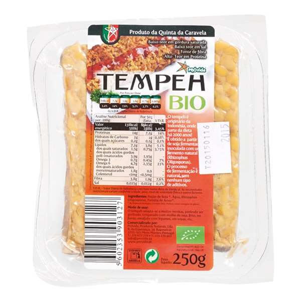 Tempeh Biológica embalagem 250 g