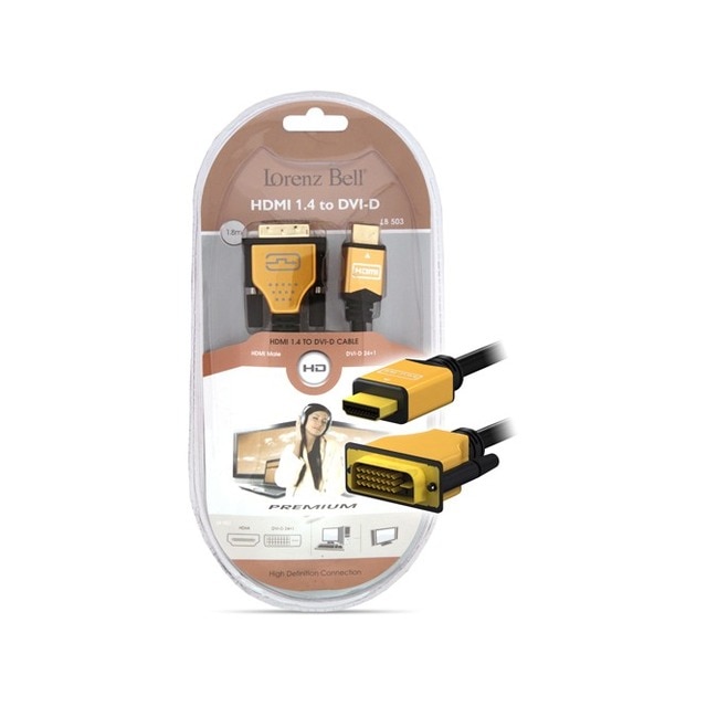 Imagem 0 de Cabo Lorenz Bell HDMI a DVI - 1.8mt