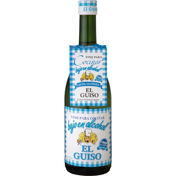 vino para cocinar bajo en alcohol botella 75 cl