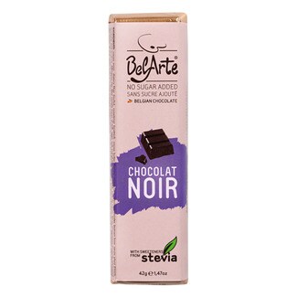 Belarte Chocolate Preto sem Açúcar embalagem 42 g