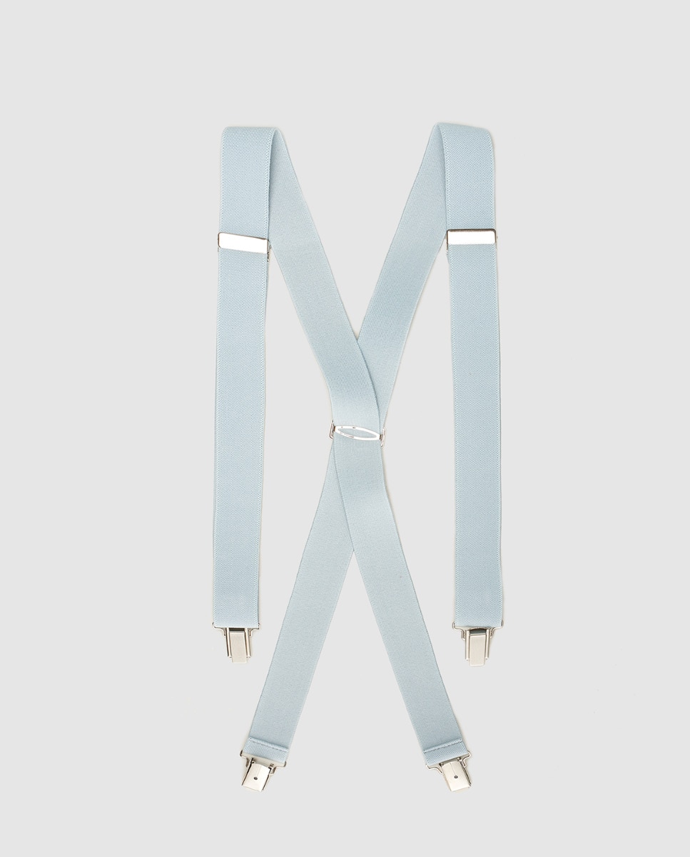 Imagem 0 de Suspensórios cinzento-claro. Produto fabricado em Espanha.