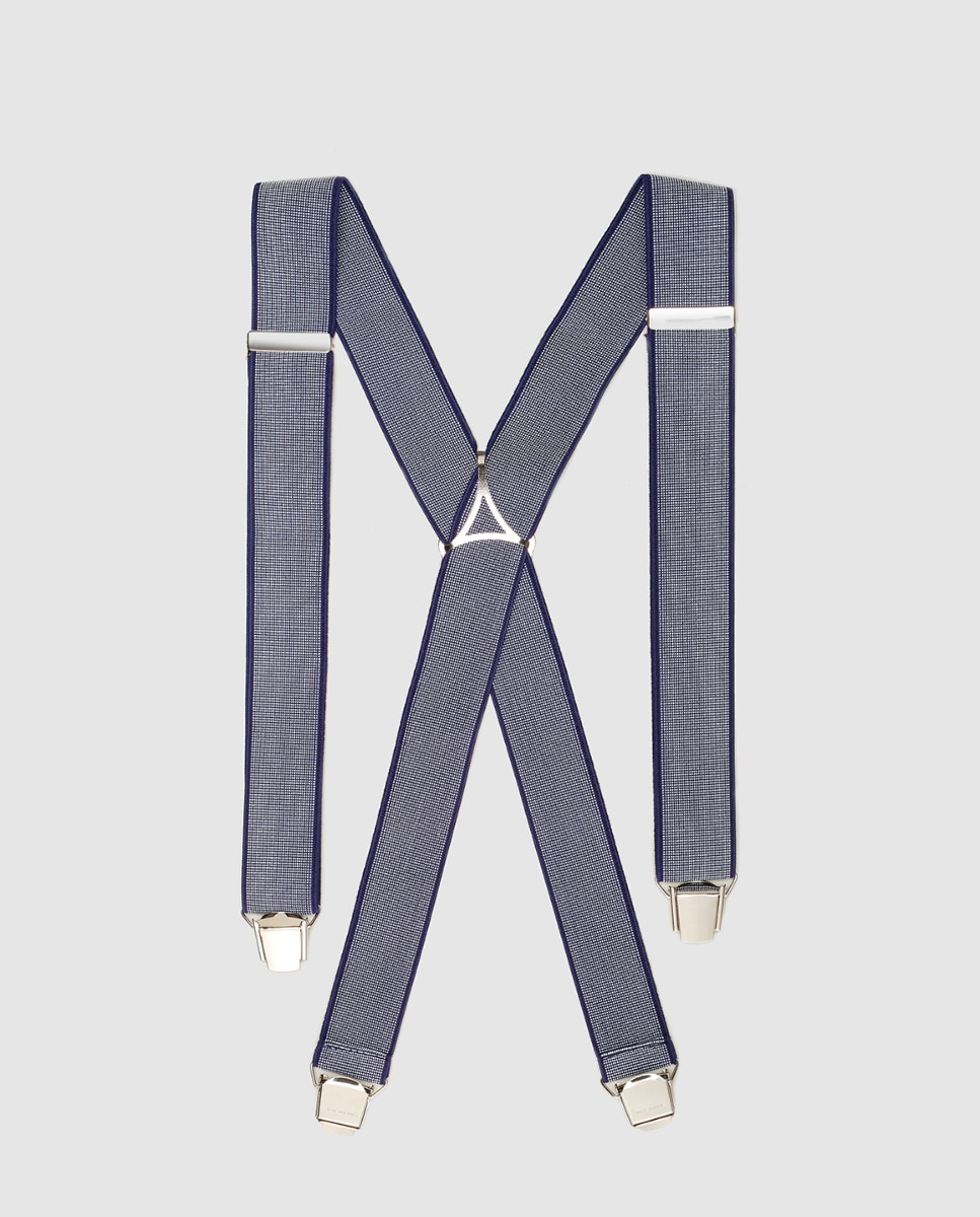 Imagen 0 de Tirantes de hombre azul marino. Hecho en España