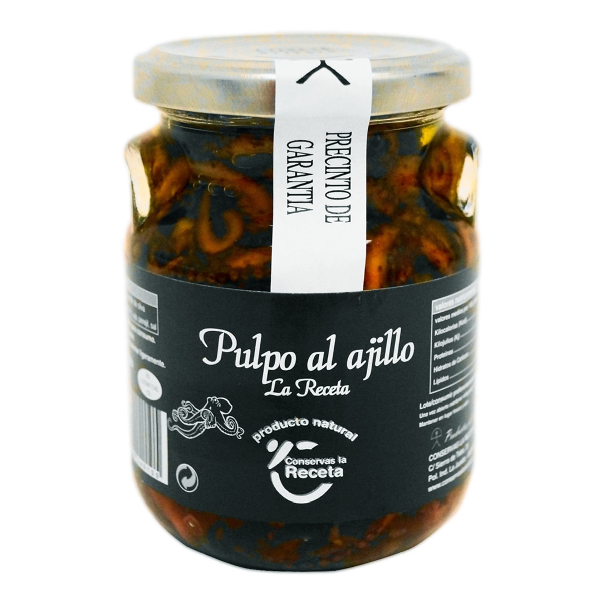 Poulpe à l'ail Conservas La Receta