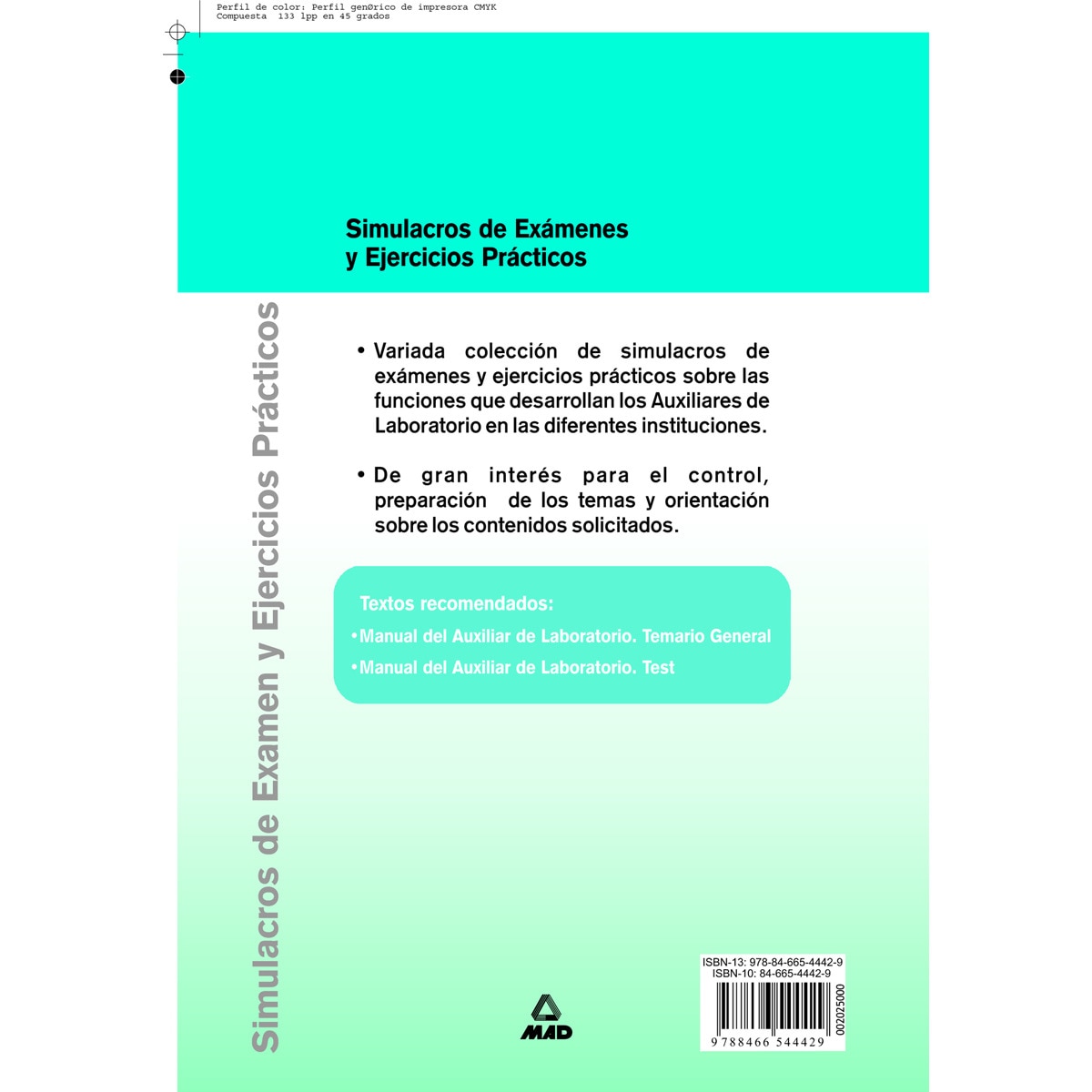 Simulacros de examen y casos prácticos de auxiliares de laboratorio  (Tapa blanda) 2