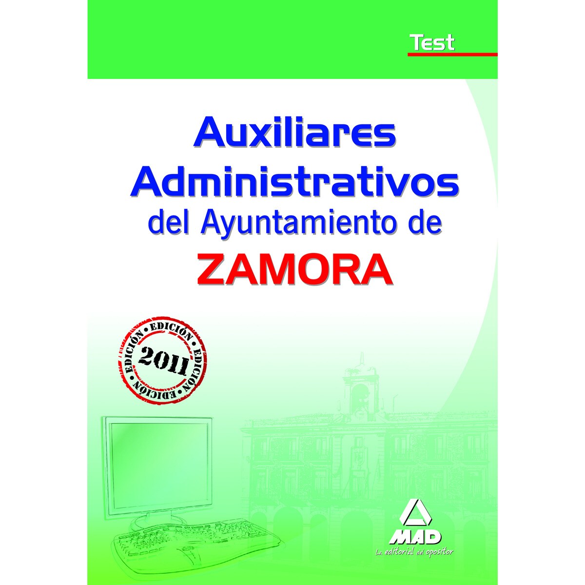 Auxiliares administrativos del ayuntamiento de alcorcón. Test(Tapa blanda) 1