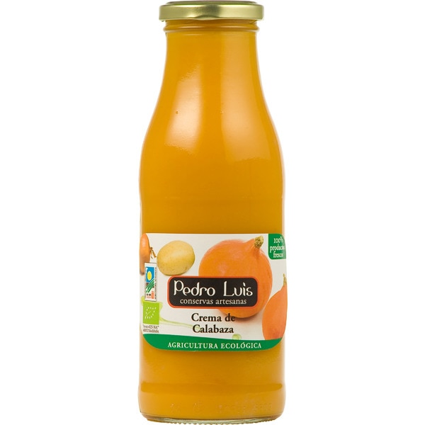 crema de calabaza ecológica botella 485 ml