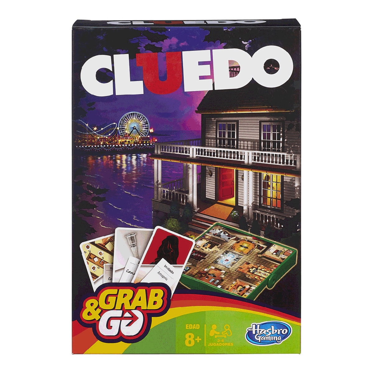 Juego de mesa Cluedo de viaje Grab&Go Hasbro Gaming · Hasbro