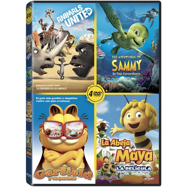 Imagen 0 de Pack: Animales (Animals united + Las aventuras de Sammy + Garfield + Maya, la película) (DVD)