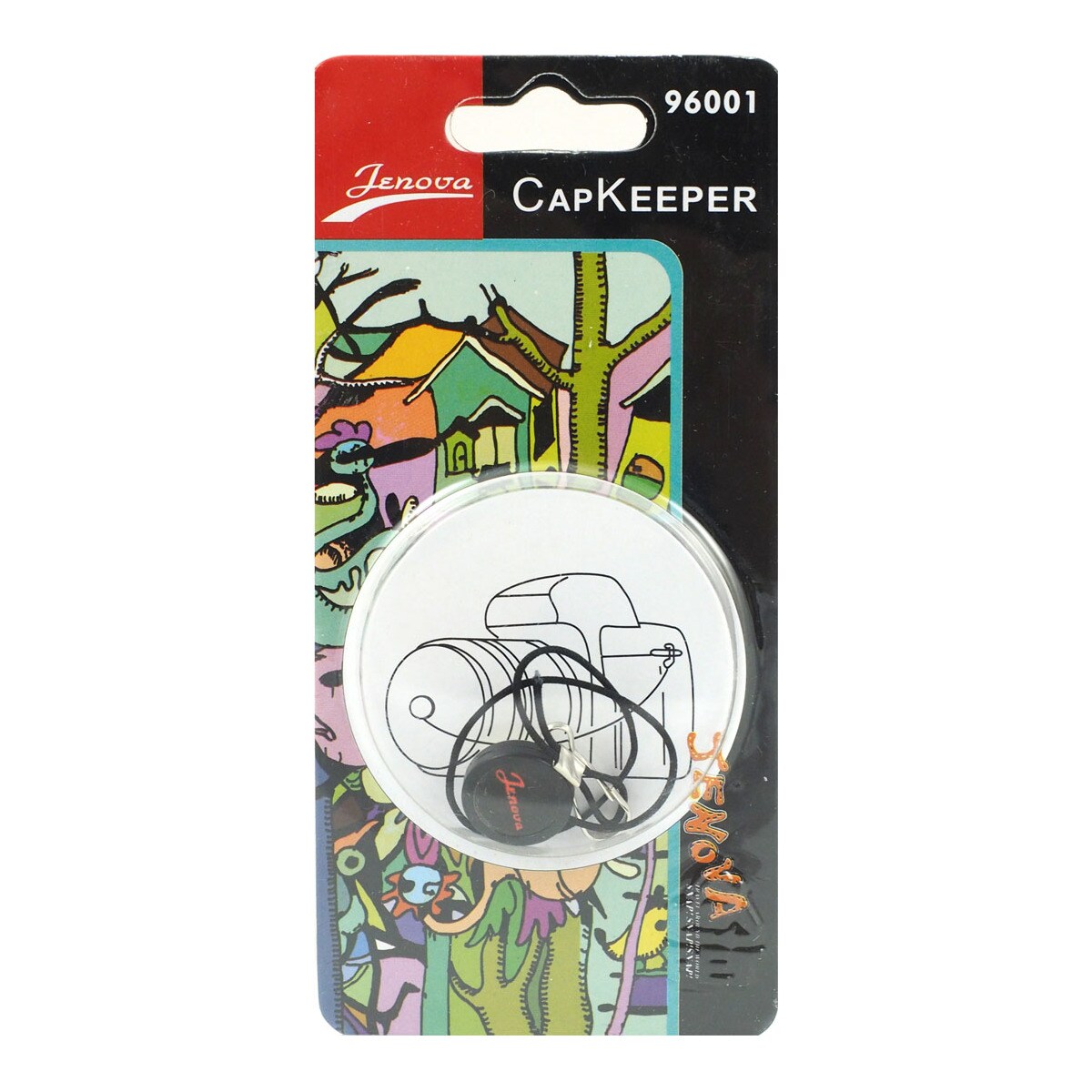 Correa anti-pérdida para tapas de objetivo Jenova Negro-1